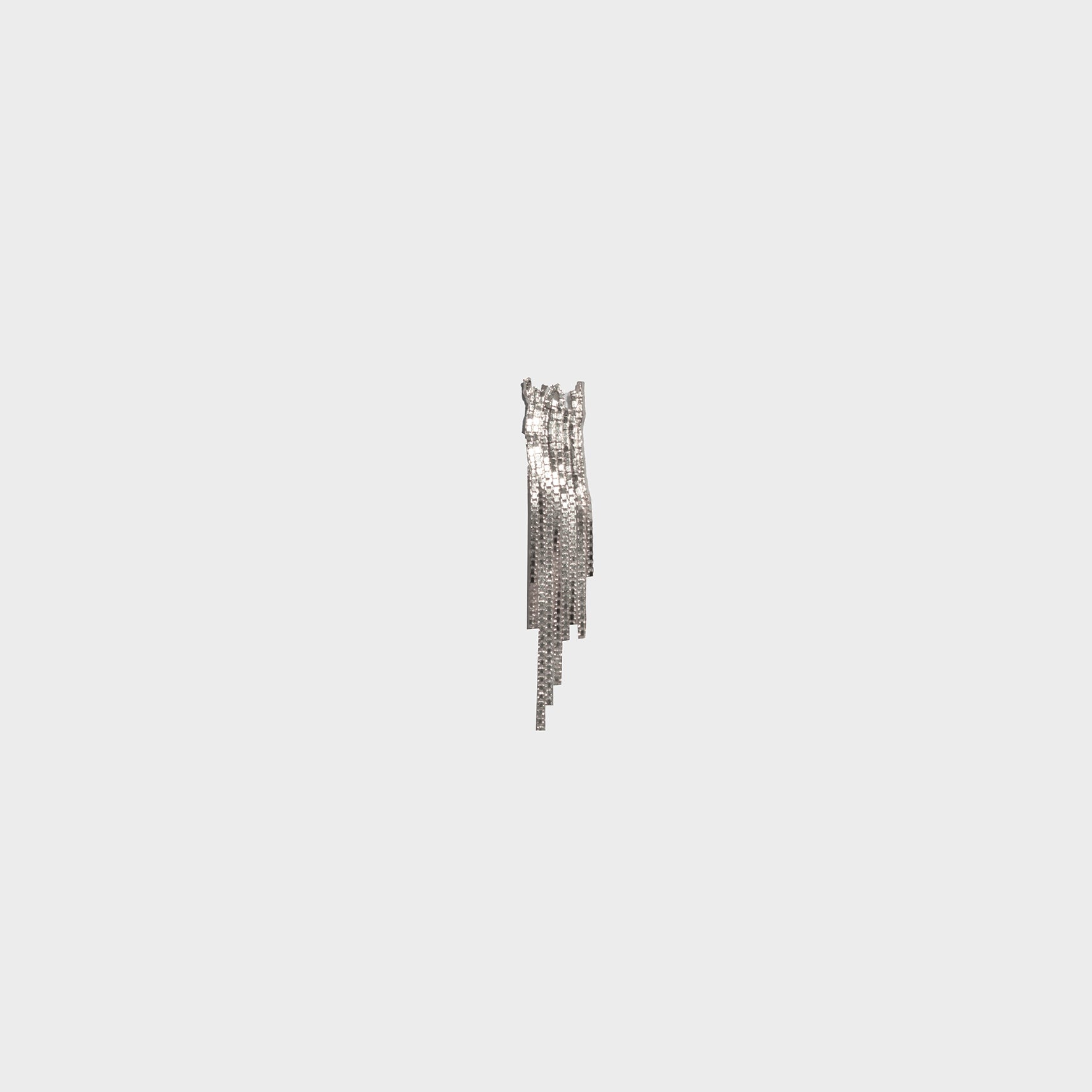 SILVER WATERFALL EARRINGS S SIZE