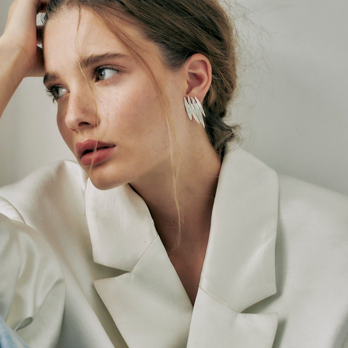MINI GRACE SILVER EARRING