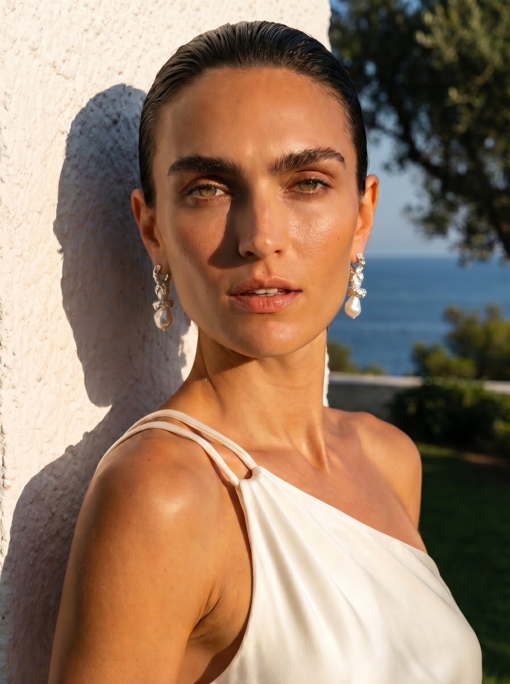 TONY SILVER EARRINGS