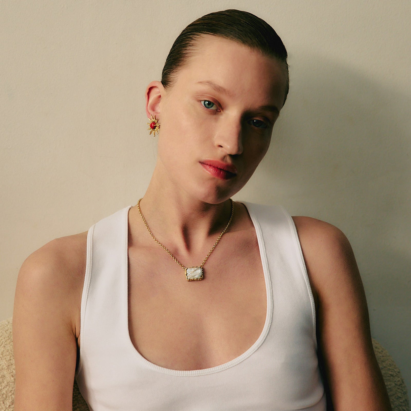 BRIELLE GOLD& PEARL NECKLACE