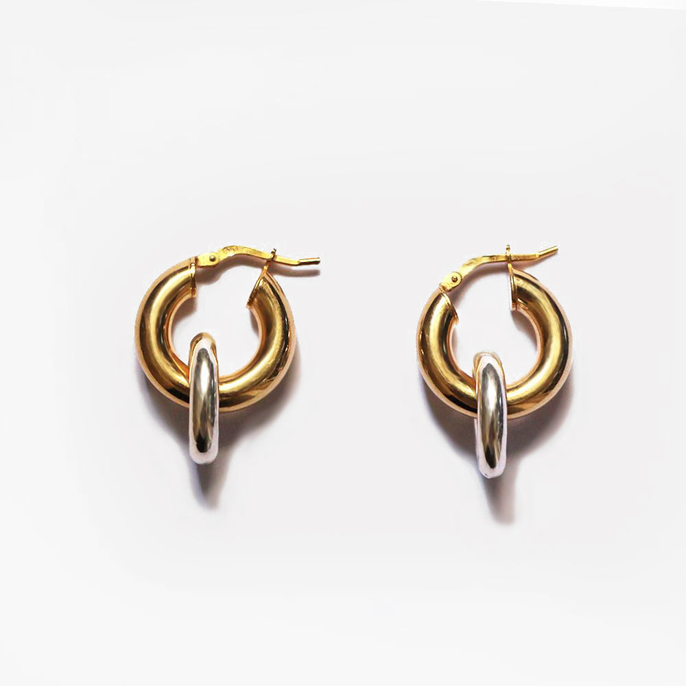 ELISHA GOLD HOOPS