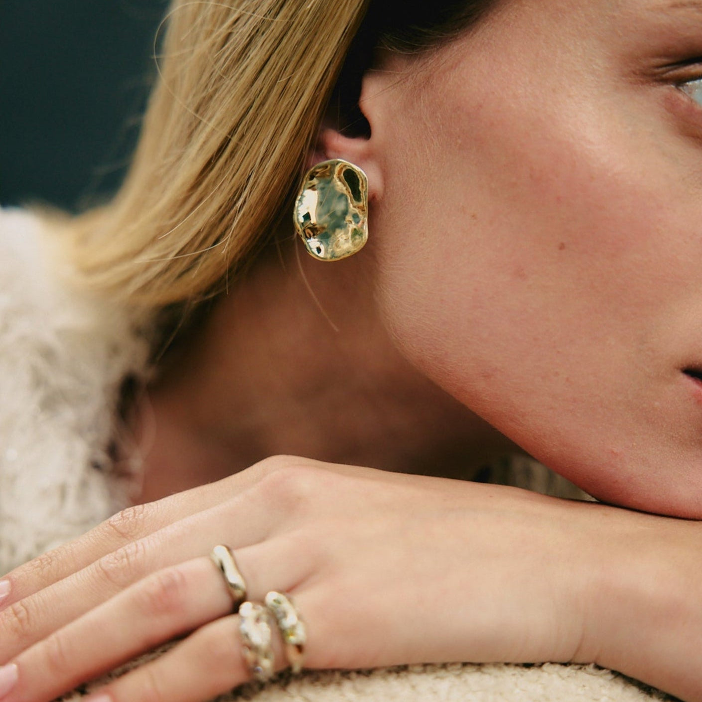 LAGOON GOLD EARRINGS