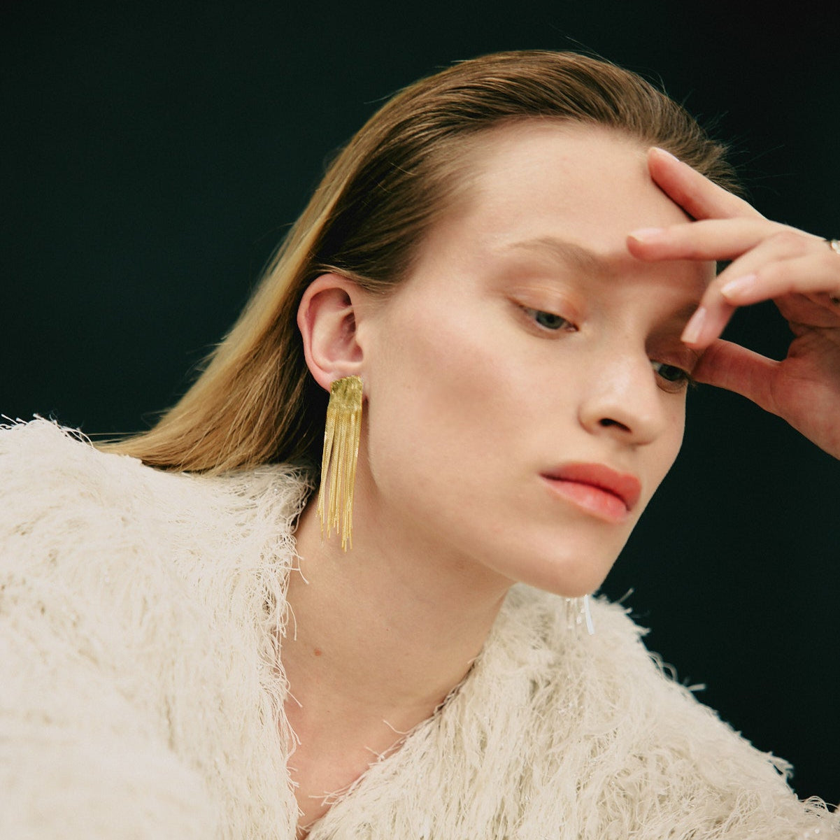 GOLD RIVER LARGE EARRINGS