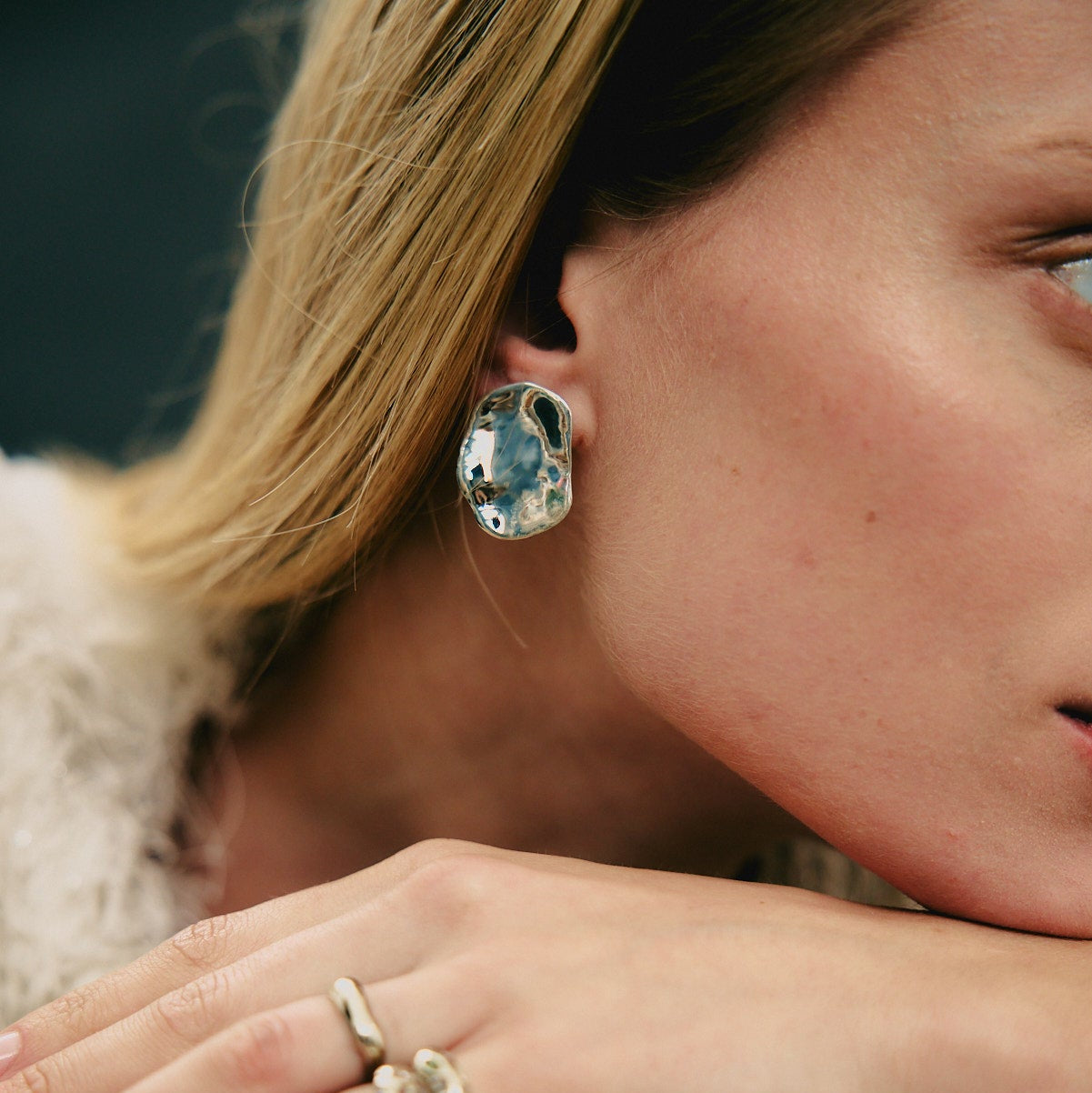 LAGOON SILVER EARRINGS