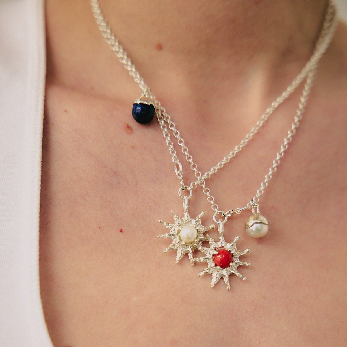 SOLENE SILVER NECKLACE