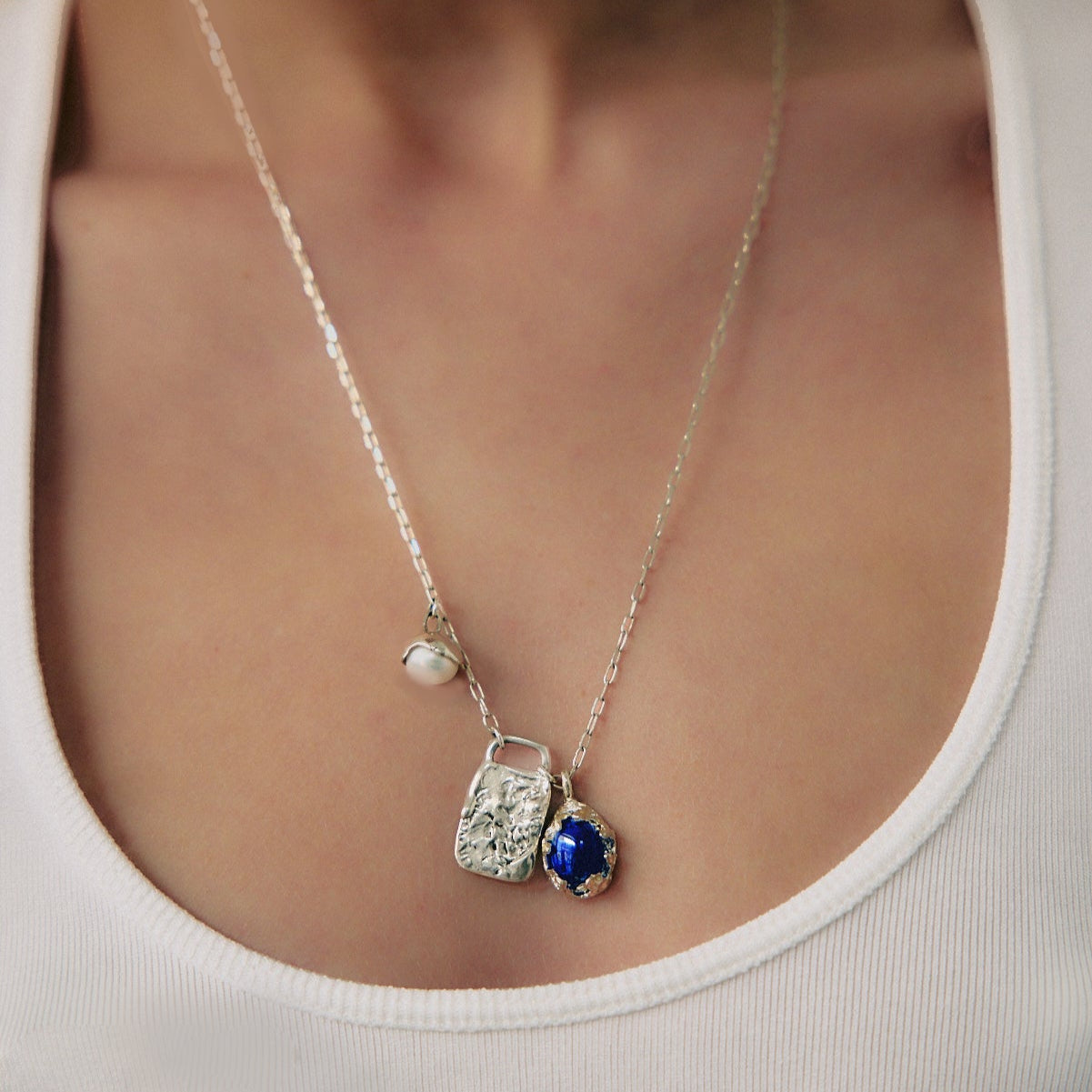 TRIO SILVER NECKLACE