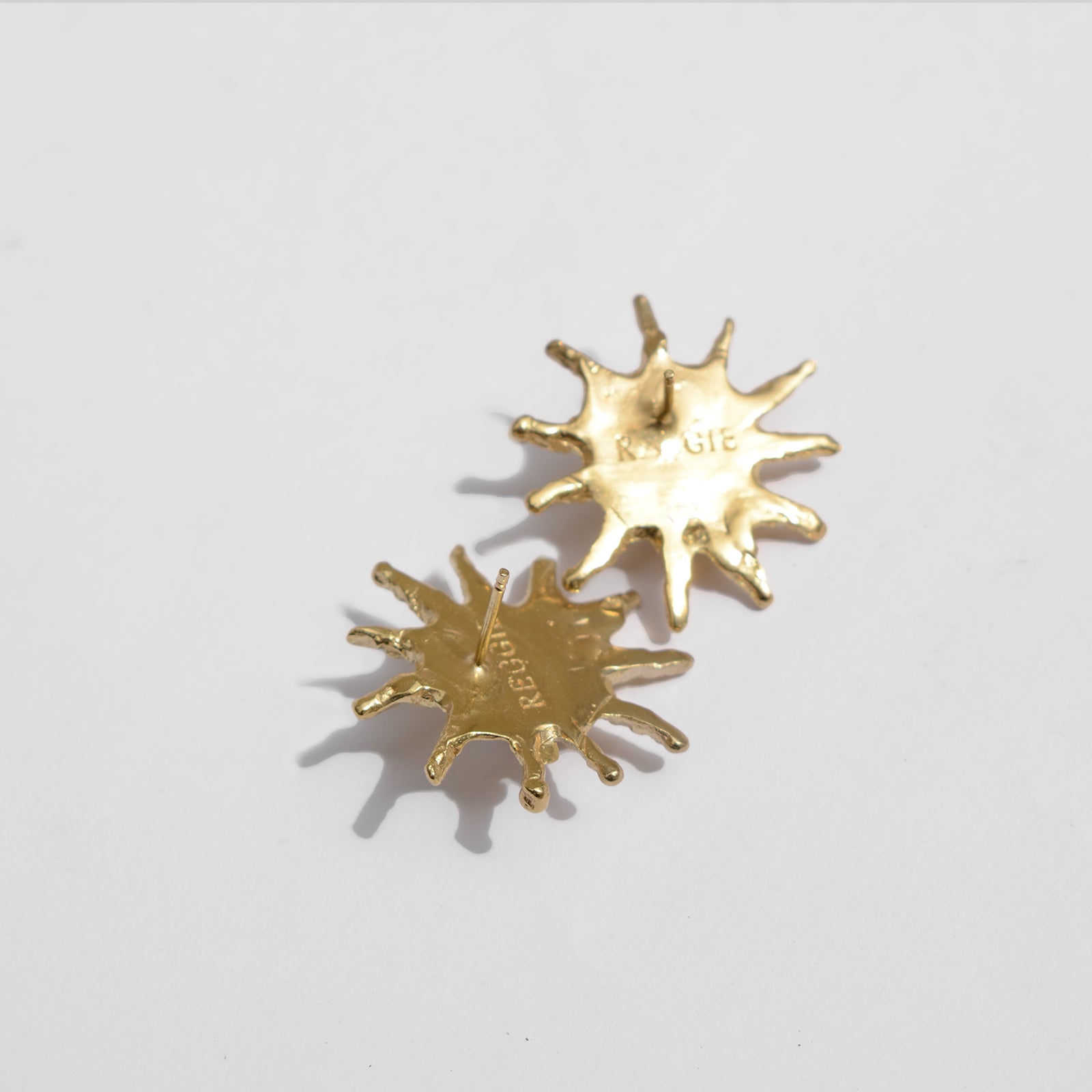 SOLARA GOLD&RED EARRINGS