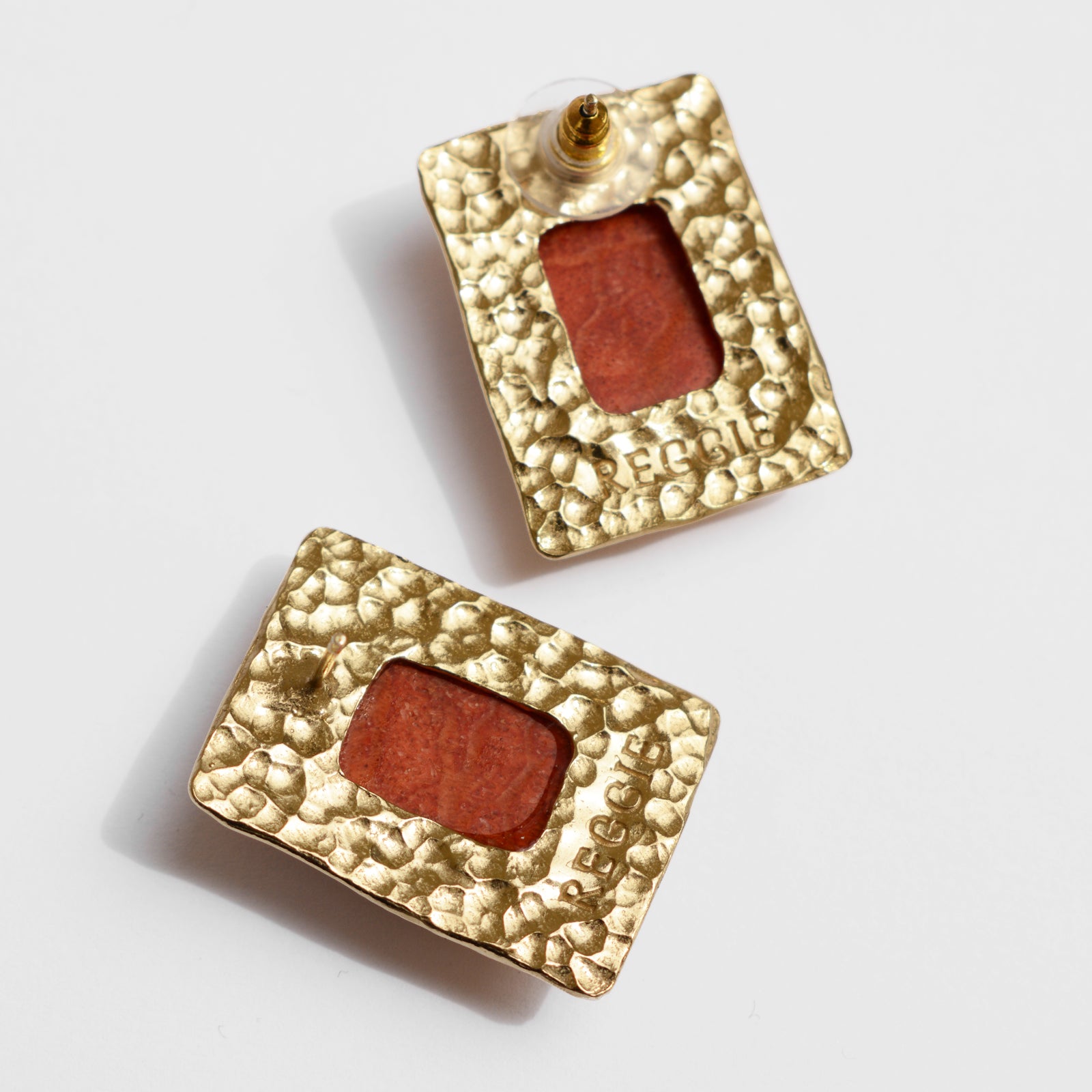 ALBA GOLD&RED EARRINGS