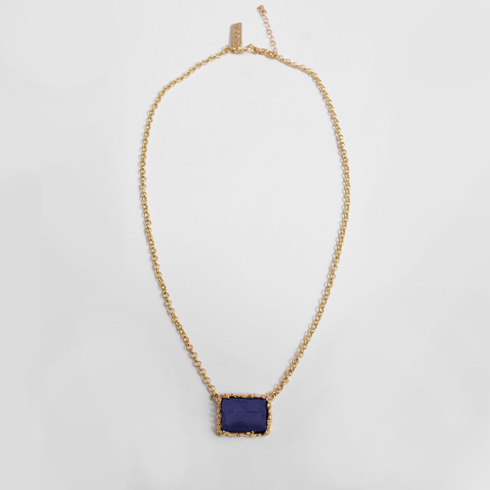 BRIELLE GOLD&BLUE NECKLACE