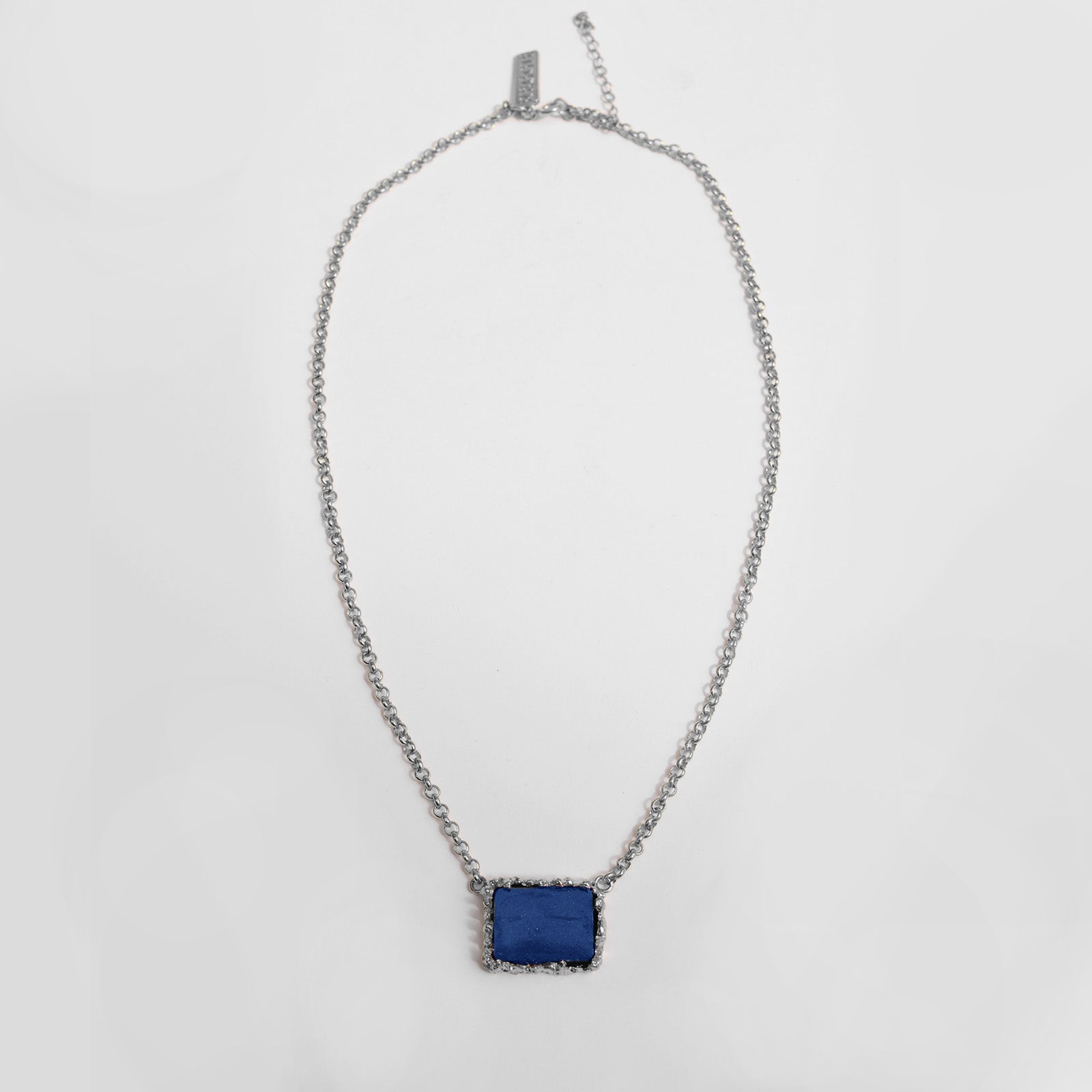 BRIELLE SILVER&BLUE NECKLACE
