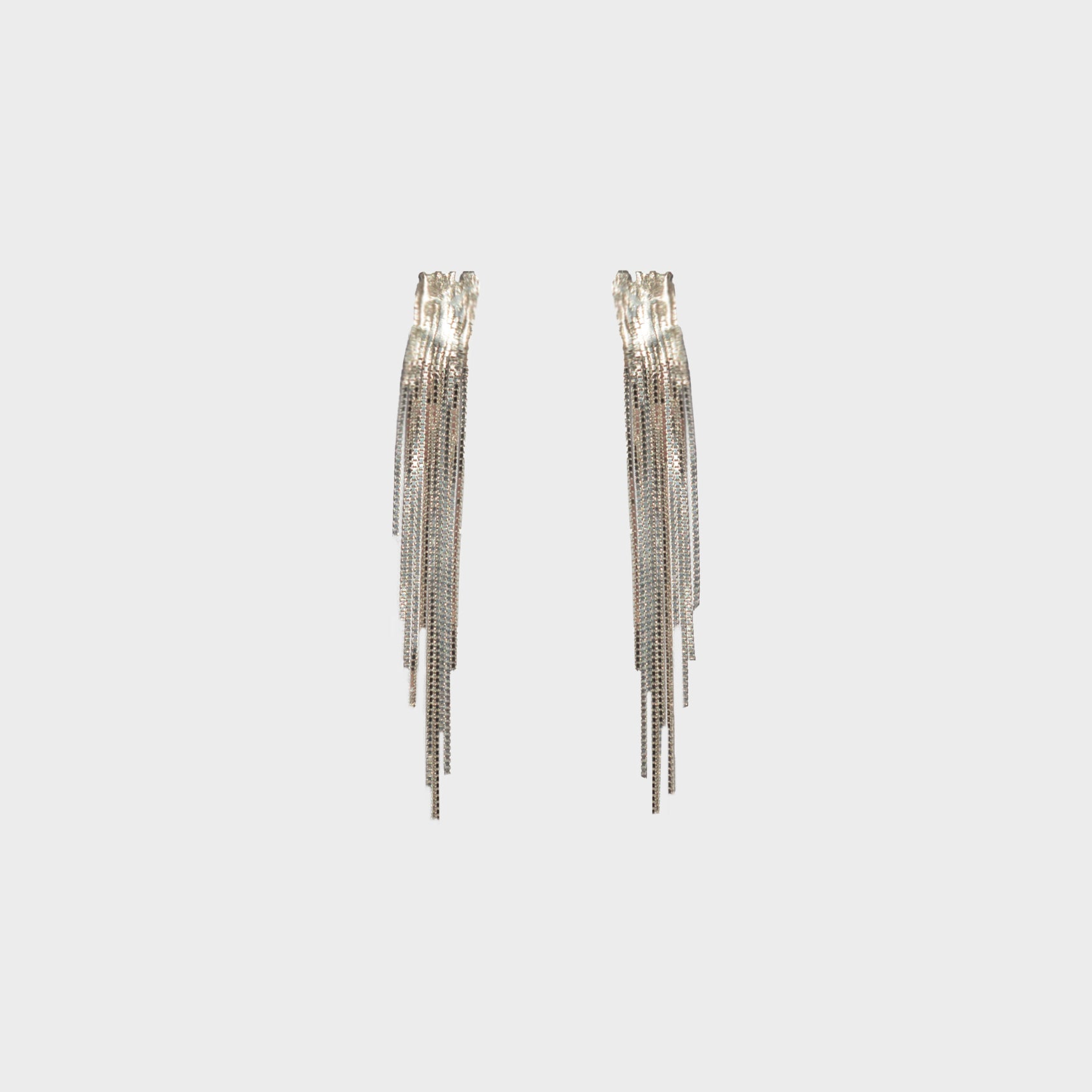 SILVER WATERFALL EARRINGS M SIZE