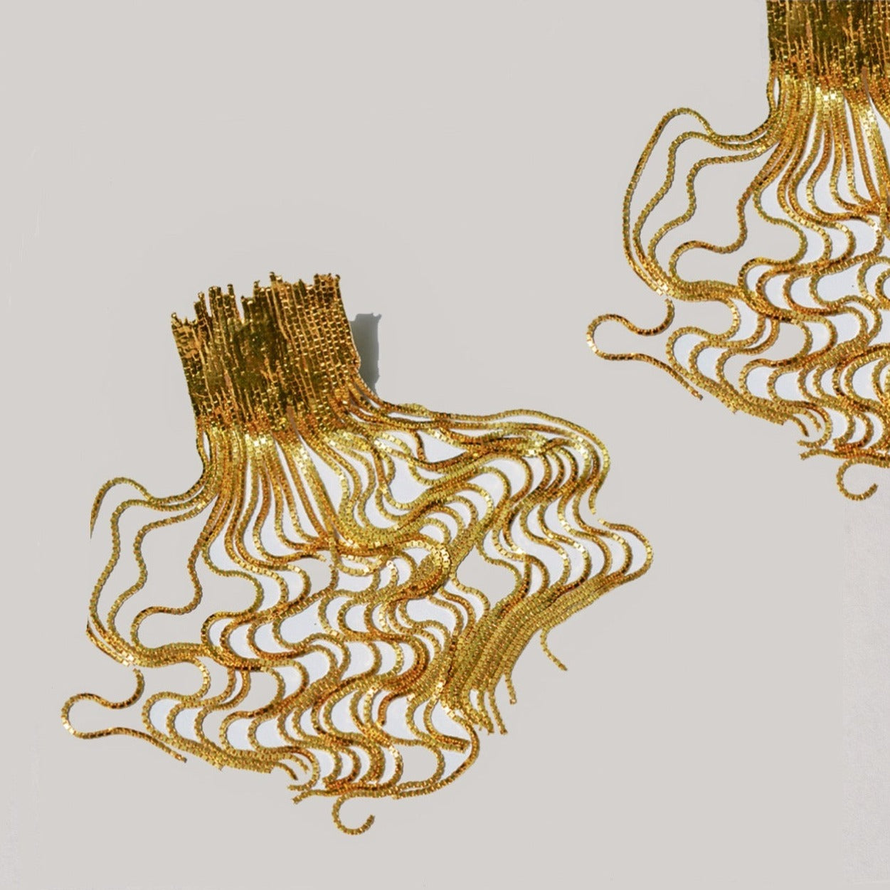 GOLD RIVER LARGE EARRINGS