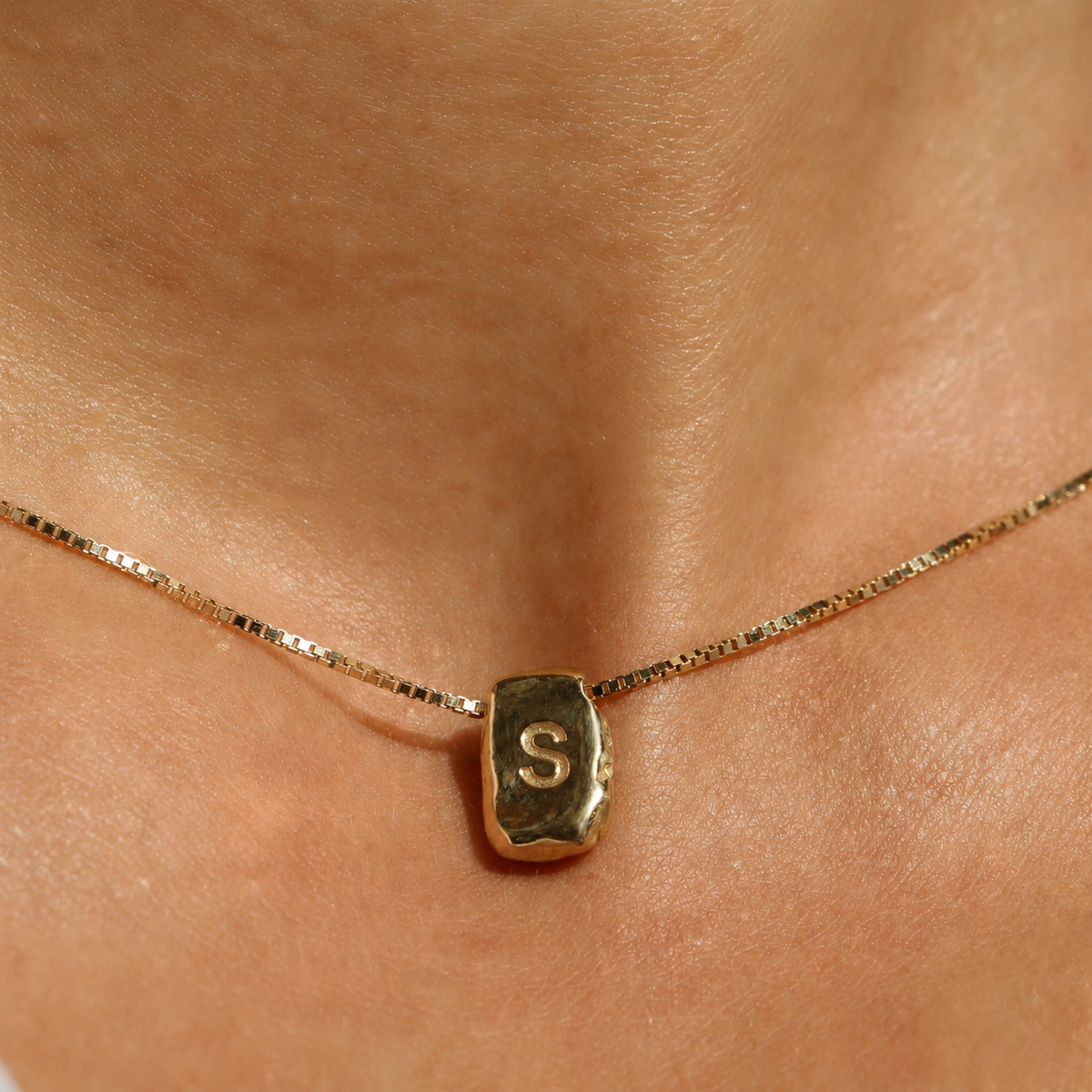 S INITIAL NECKLACE  N.110