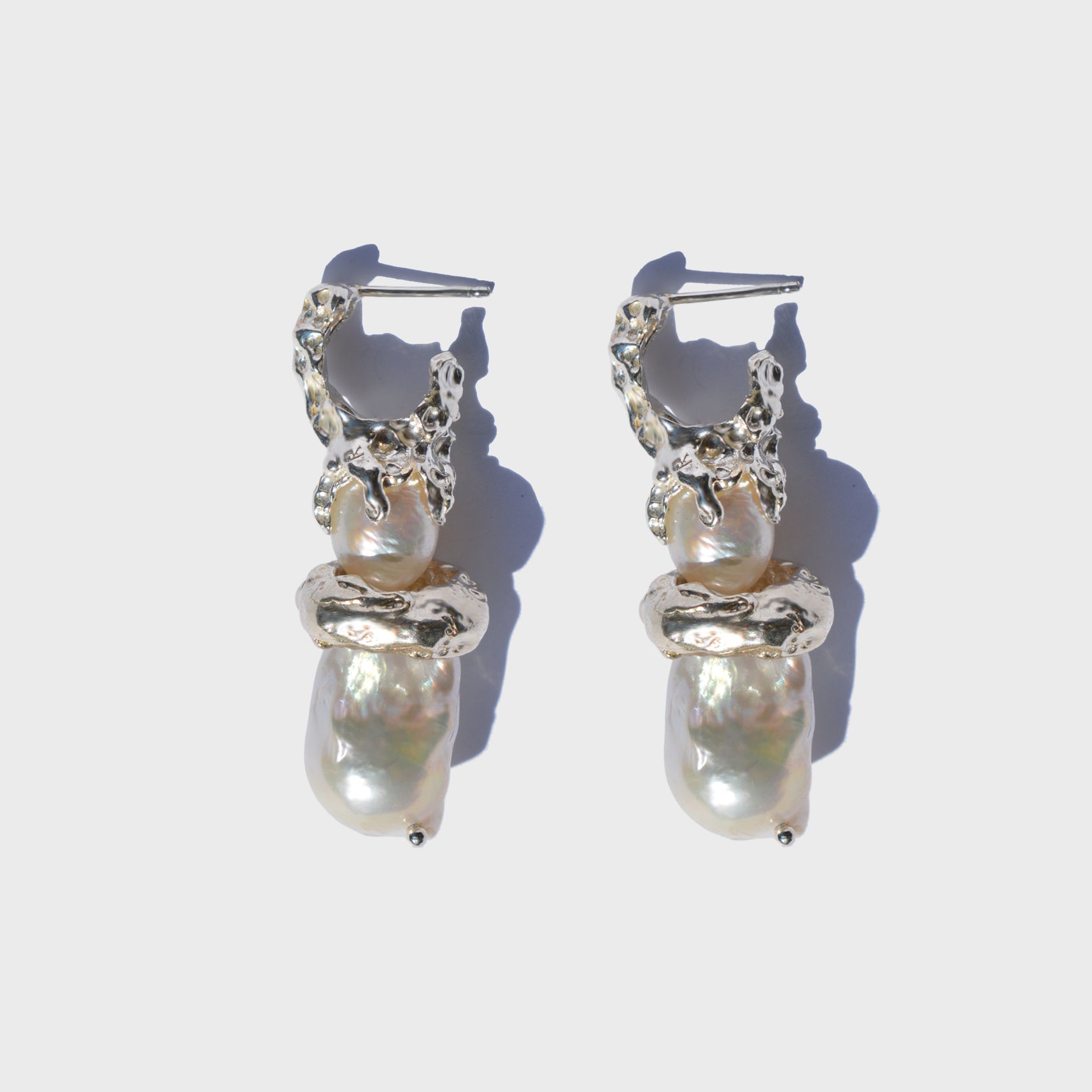 TONY SILVER EARRINGS