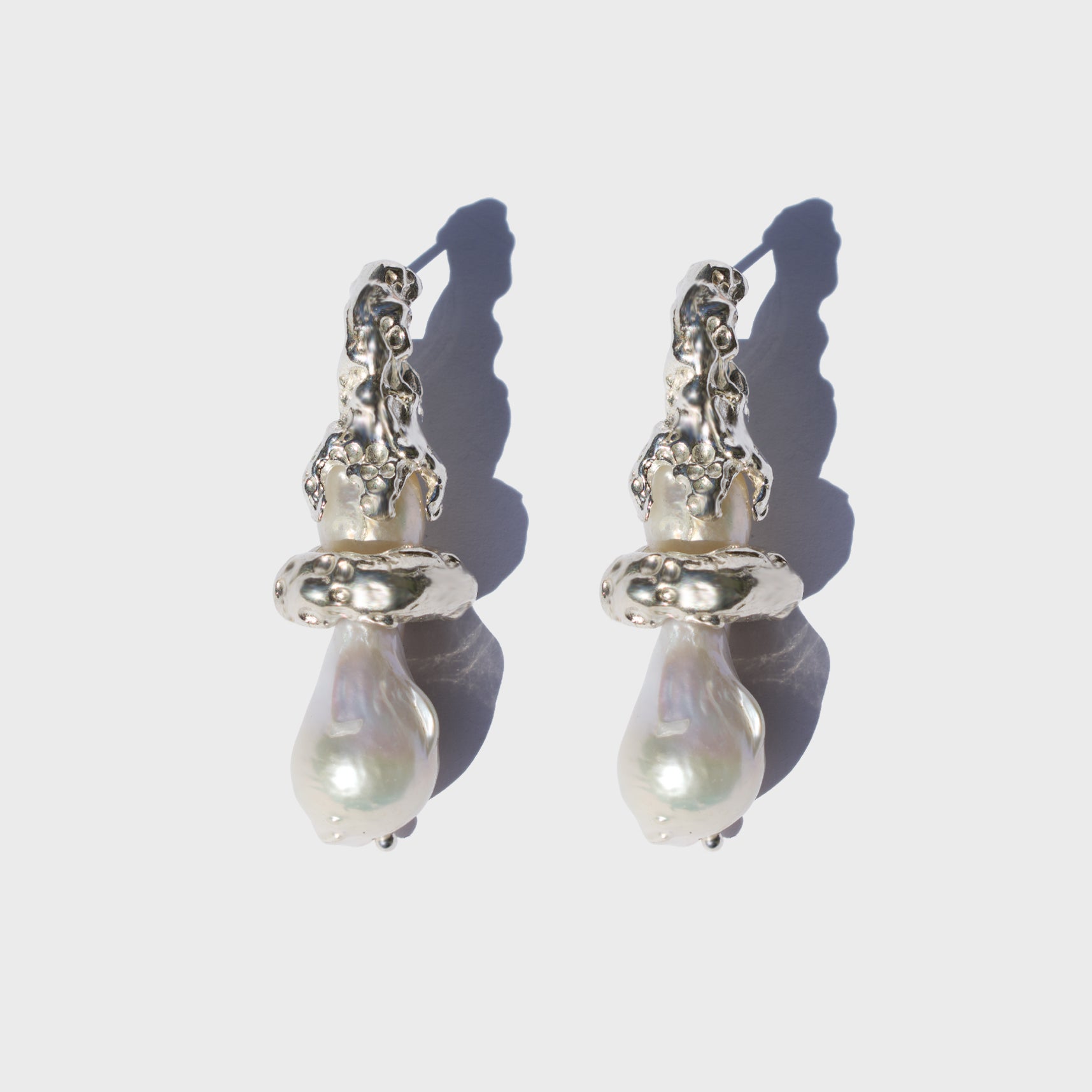TONY SILVER EARRINGS