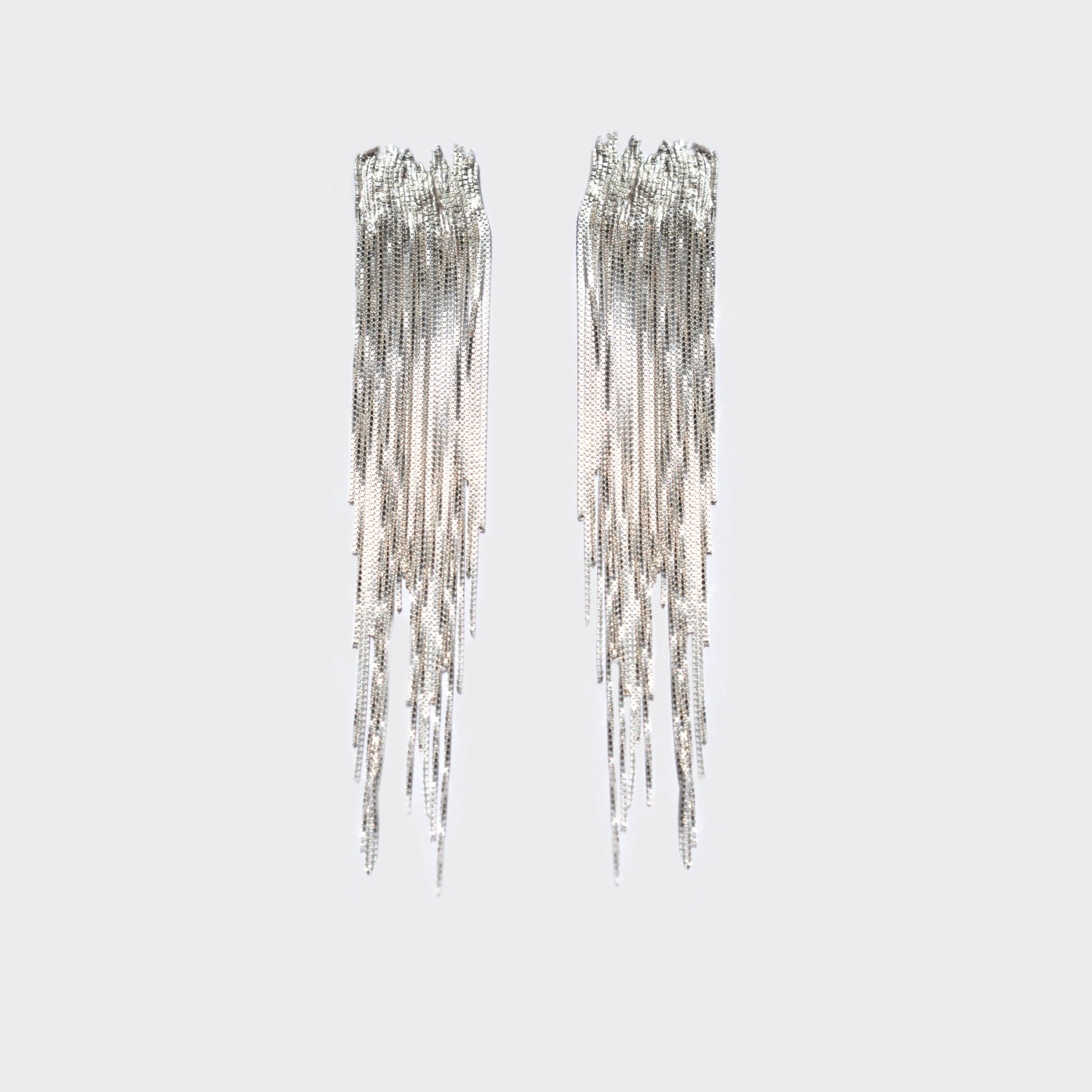 SILVER RIVER LARGE EARRINGS