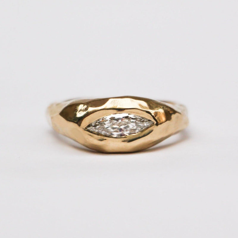 MARQUISE 14k Gold Diamond  Ring