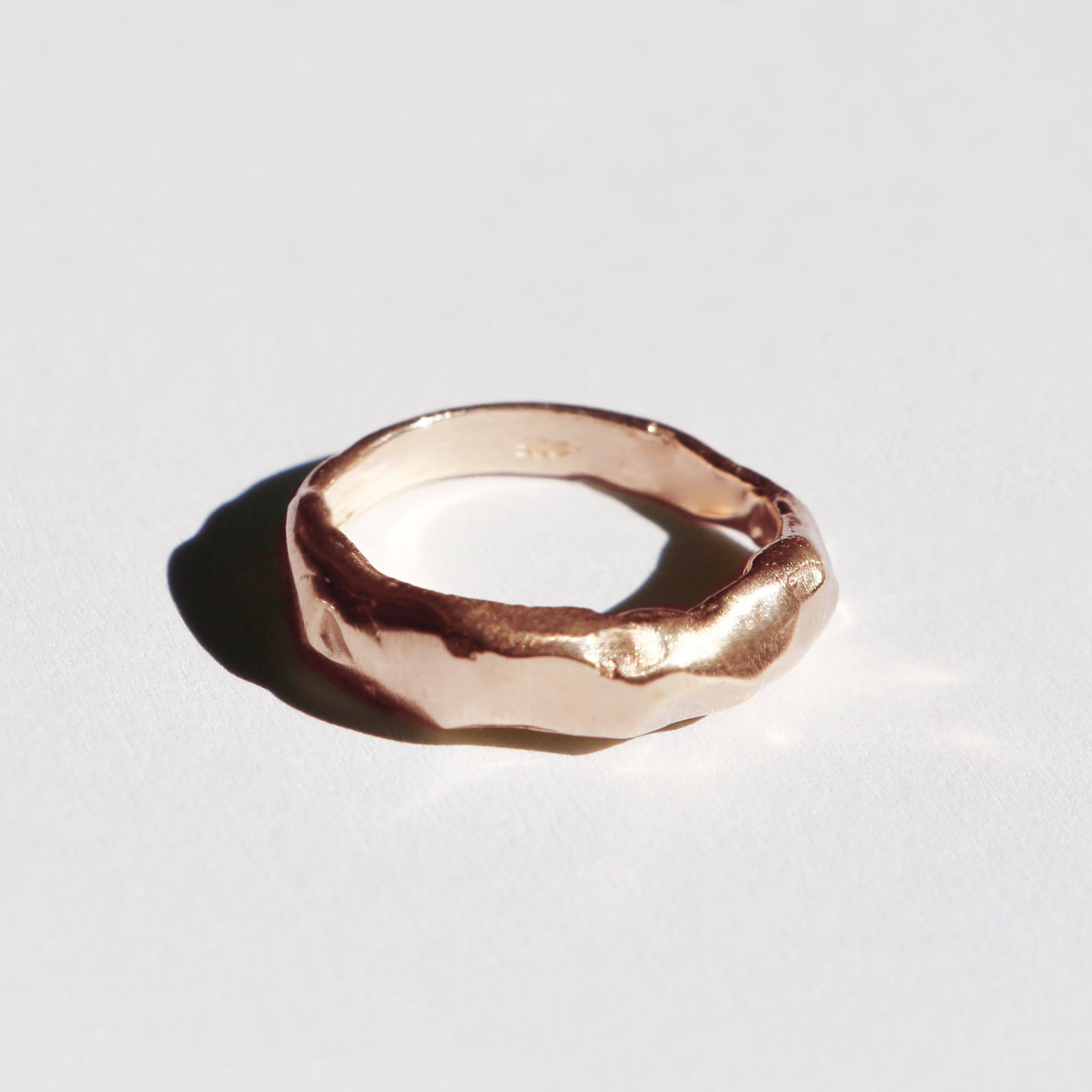 Thick rock texture ring